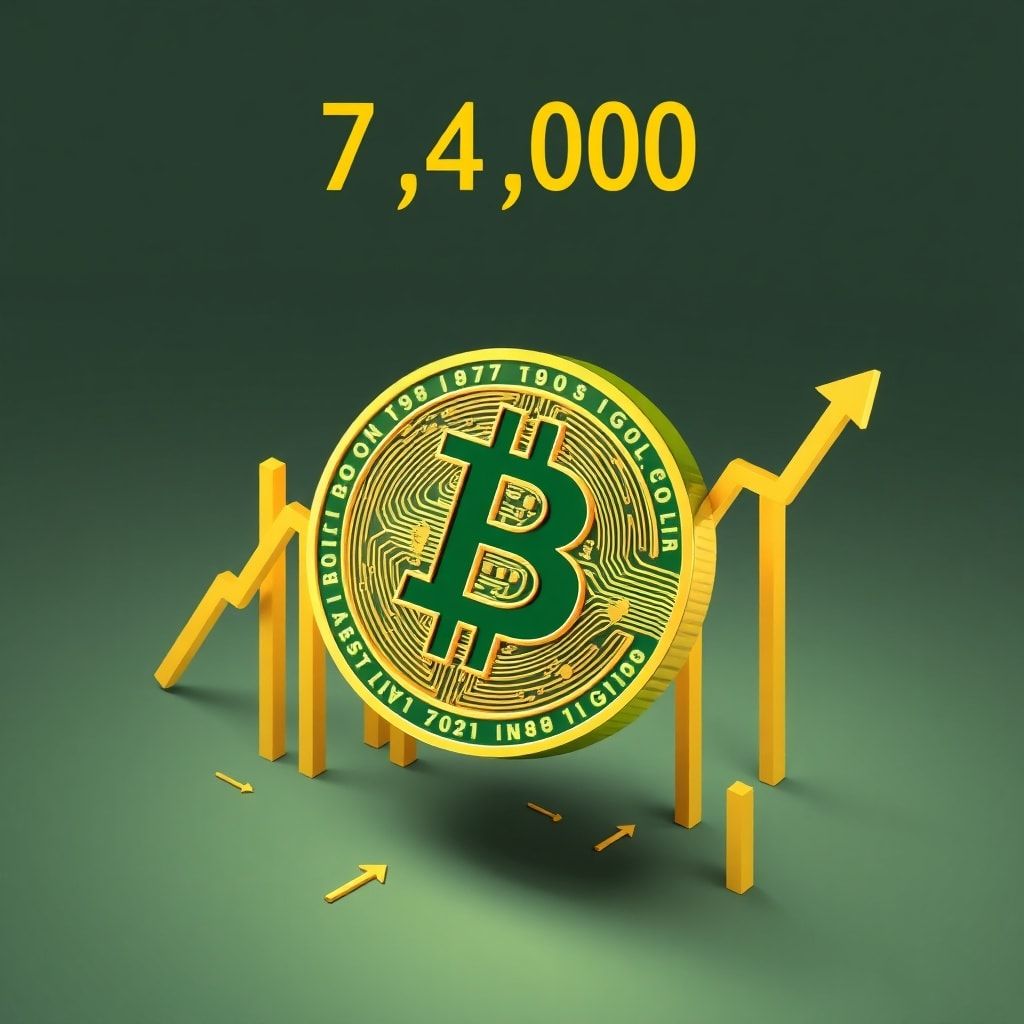 Bitcoin-Preis steigt über 74.000 US-Dollar, da sich die Marktstimmung verbessert