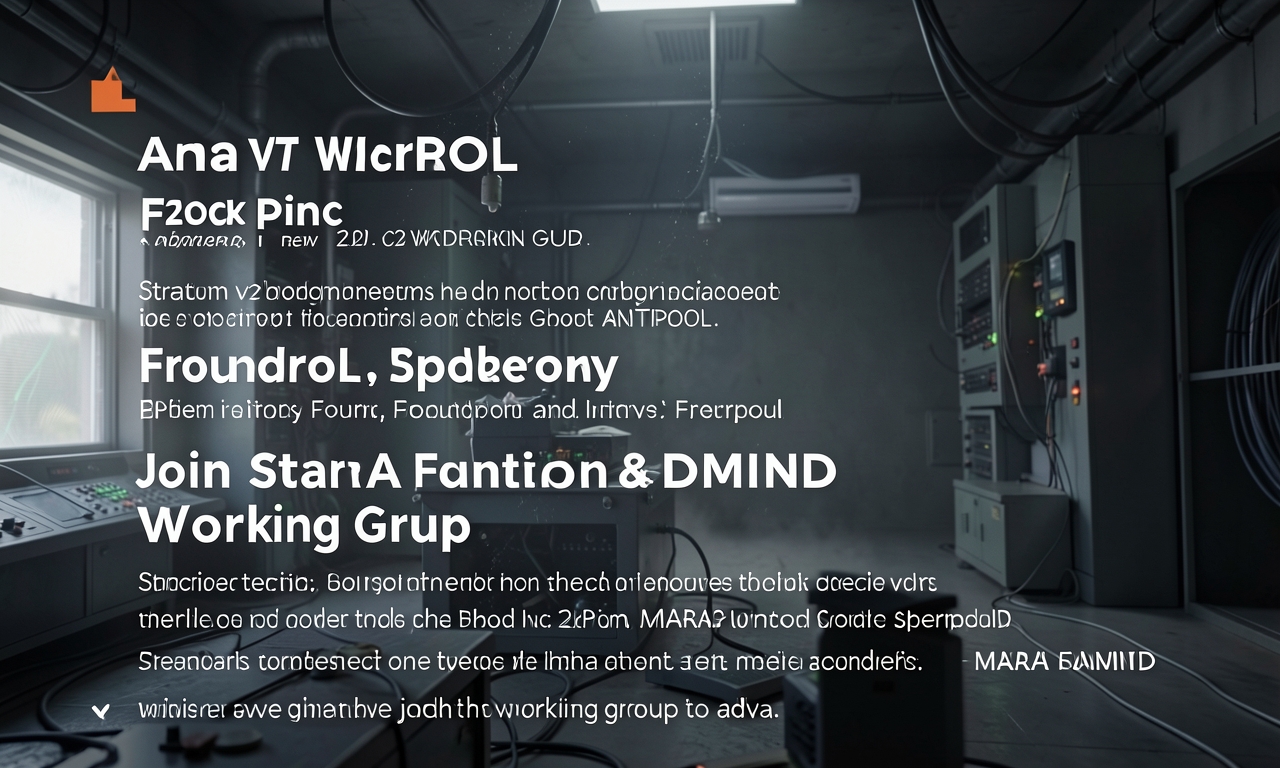 ANTPOOL, Block Inc, F2Pool, Foundry, Spiderpool, MARA Foundation & DMND Join Stratum v2 Working Group