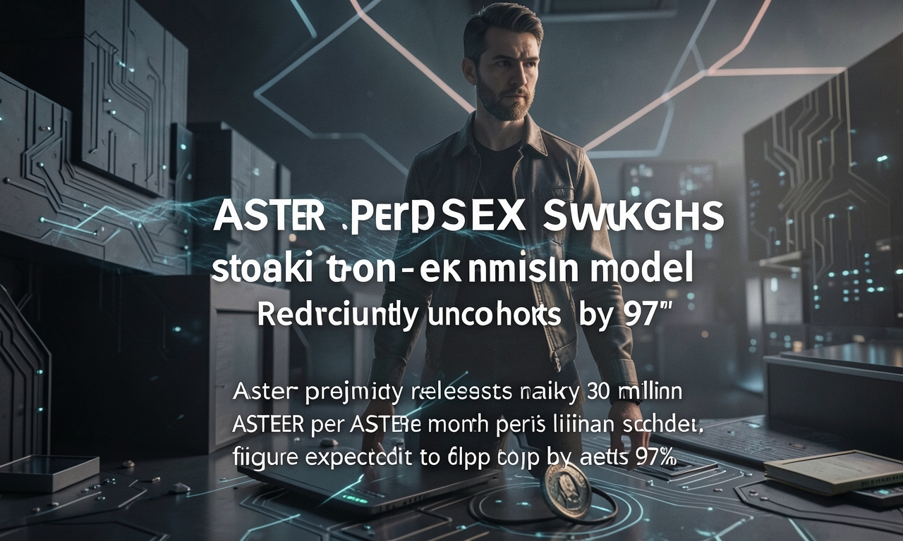 Aster perps DEX switches to staking-only token emission model, reducing monthly unlocks by 97%