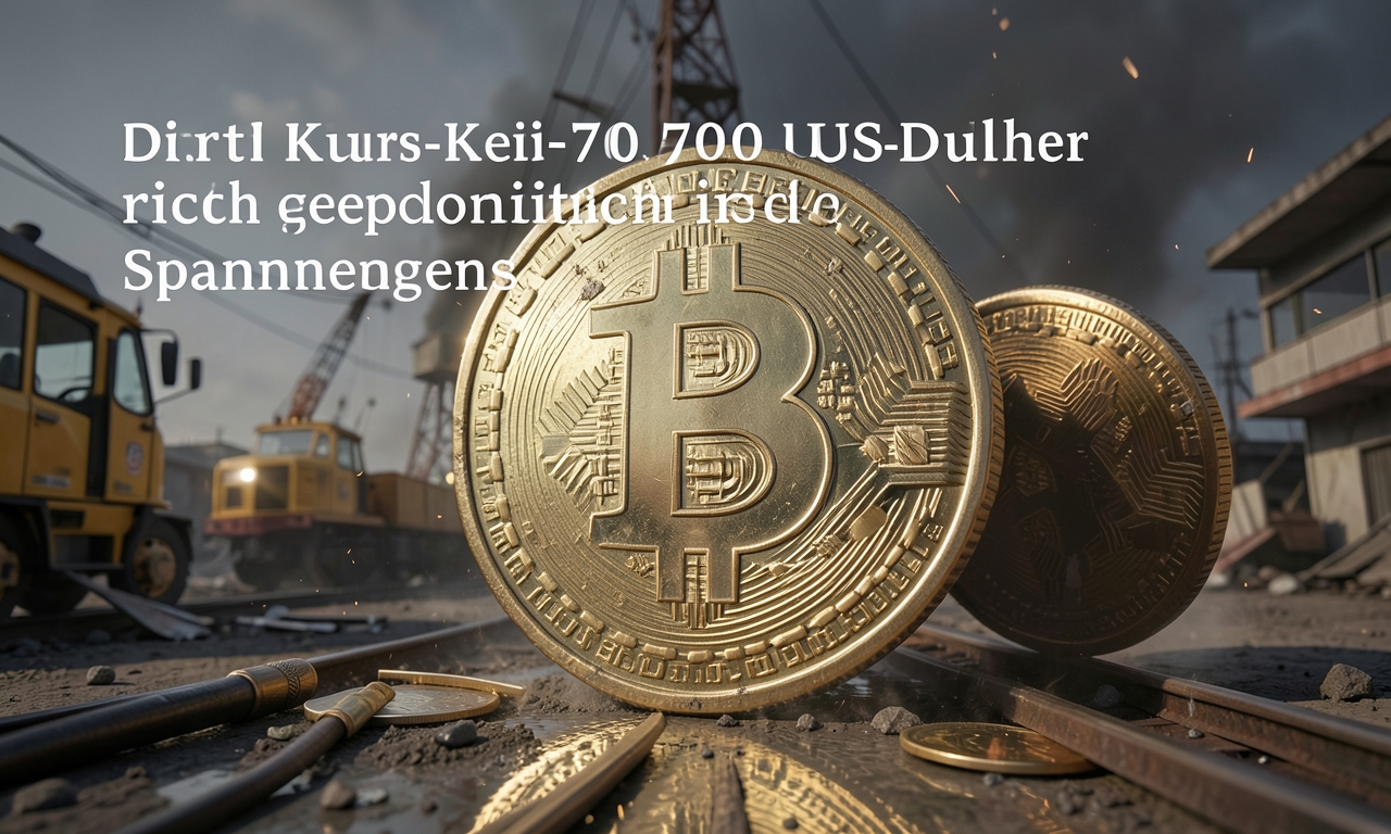 Bitcoin-Kurs stabil bei 70.000 US-Dollar trotz geopolitischer Spannungen