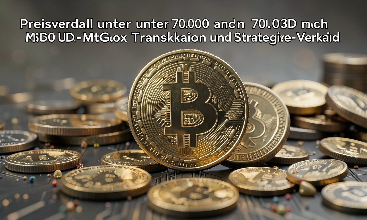 Bitcoin-Preisverfall unter 70.000 USD nach Mt.Gox-Transaktion und Strategie-Verkauf