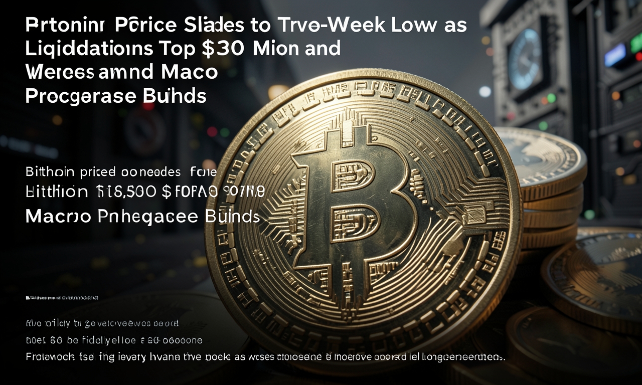 Bitcoin Price Slides to Two-Week Low as Liquidations Top $300 Million and Macro Pressure Builds