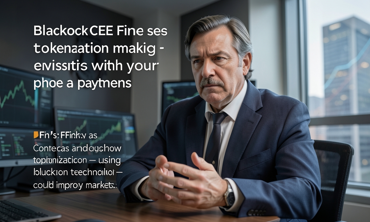 BlackRock CEO Larry Fink sees tokenization making investing with your phone as easy as payments