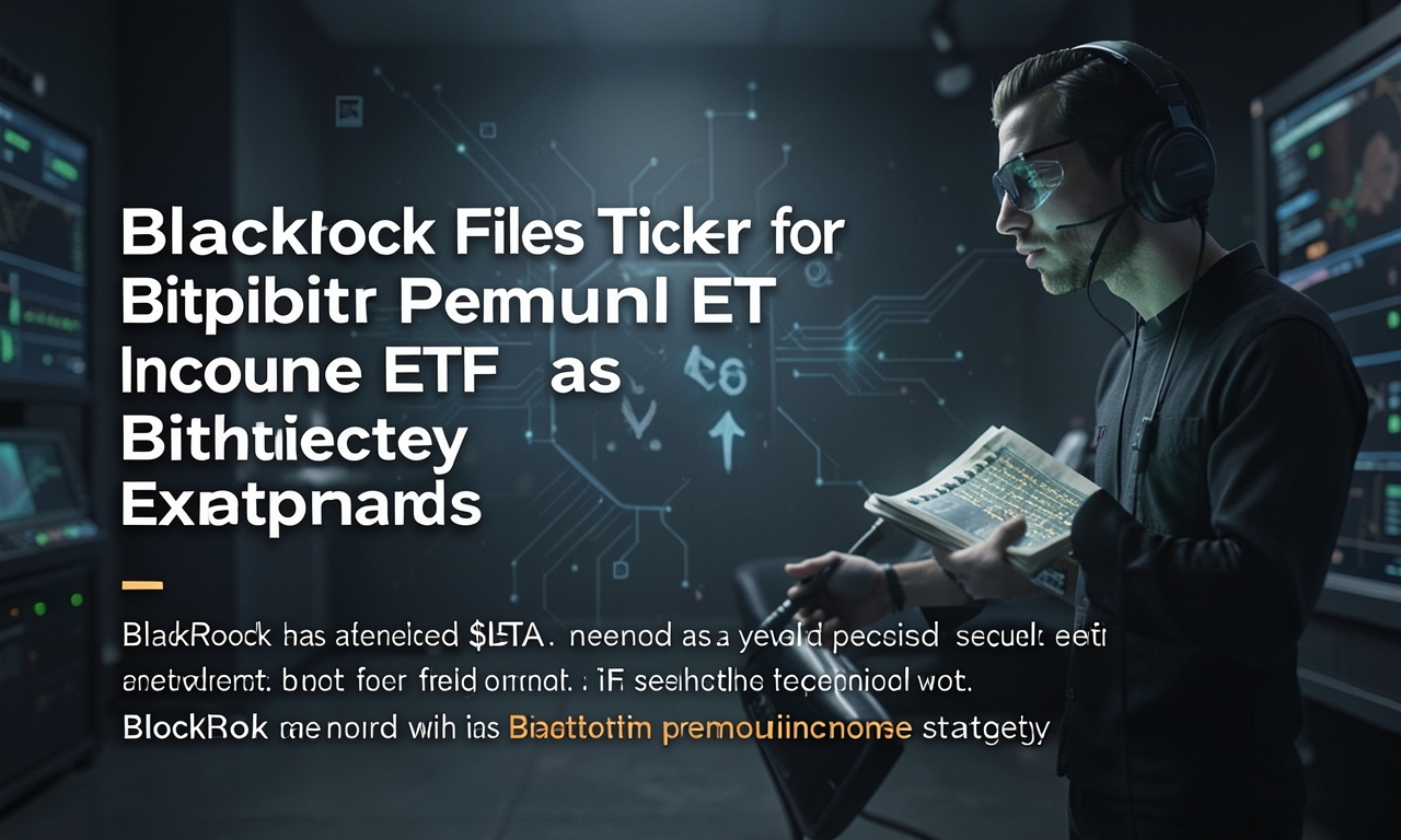 BlackRock Files Ticker for Bitcoin Premium Income ETF as Bitcoin Strategy Expands