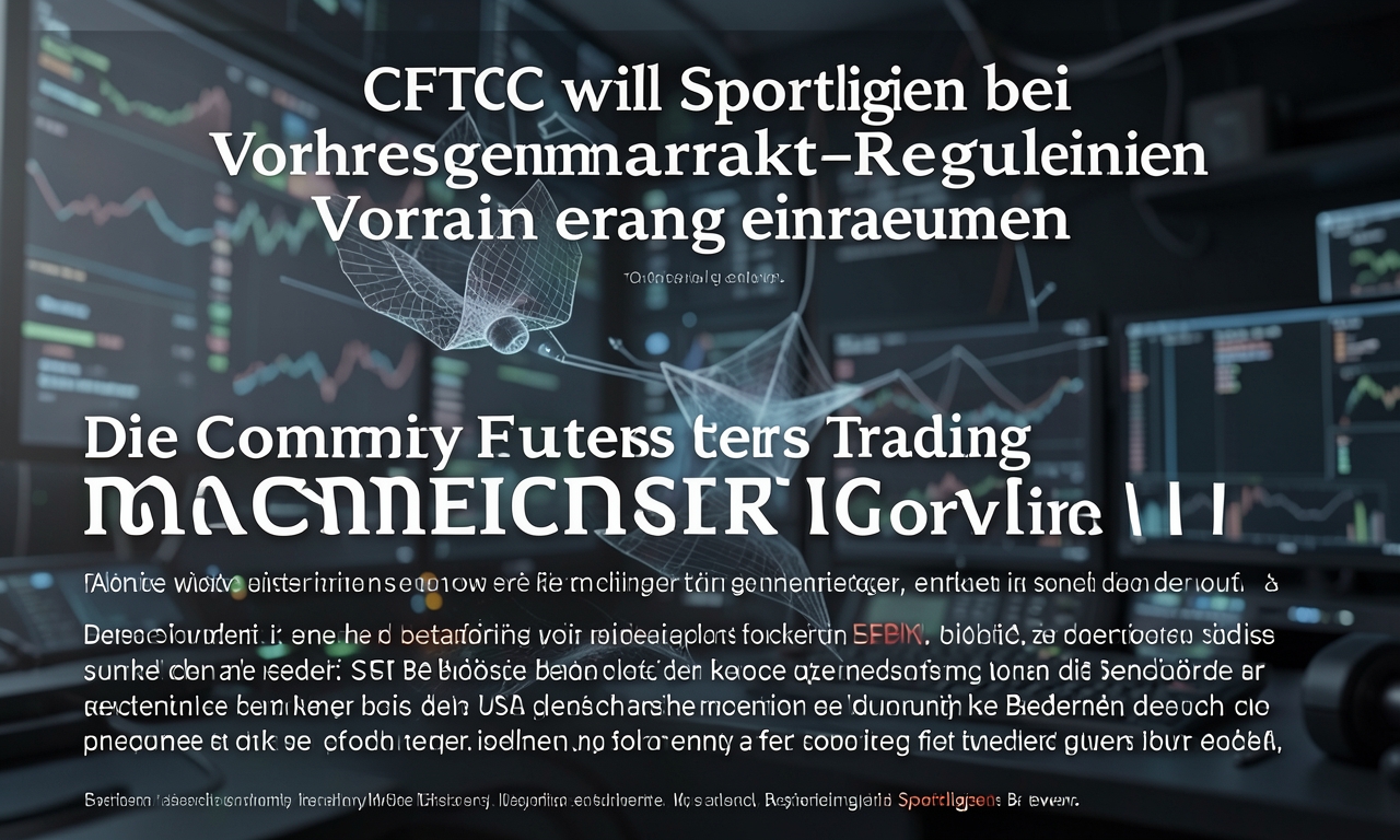 CFTC will Sportligen bei Vorhersagemarkt-Regulierung Vorrang einraeumen