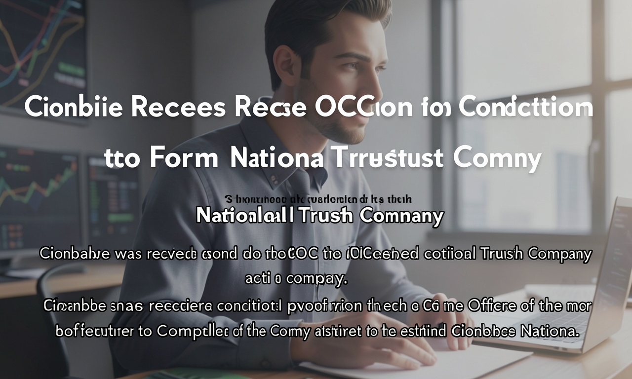 Coinbase Receives Conditional OCC Approval to Form National Trust Company