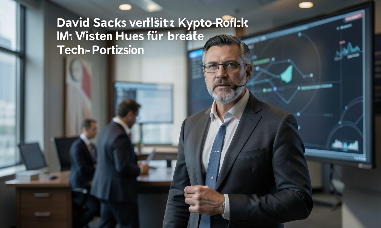 David Sacks verlässt Krypto-Rolle im Weißen Haus für breitere Tech-Position