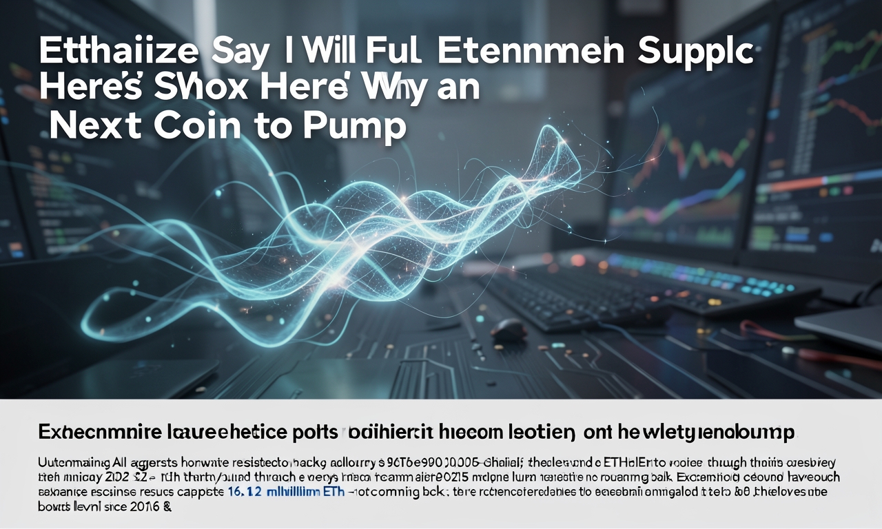 Etherealize Say AI Will Fuel Ethereum Supply Shock: Here’s Why and Next Coin to Pump
