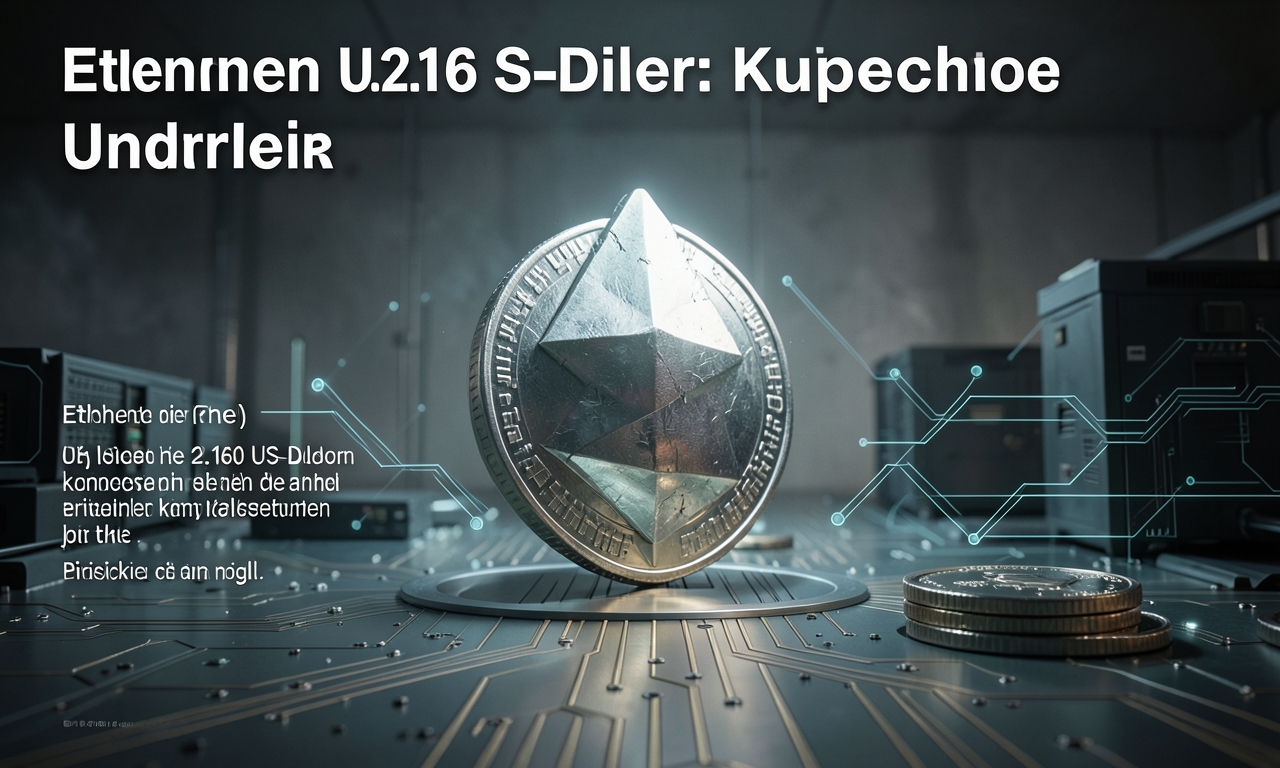 Ethereum bei 2.160 US-Dollar: Kritische Unterstützung unter Druck