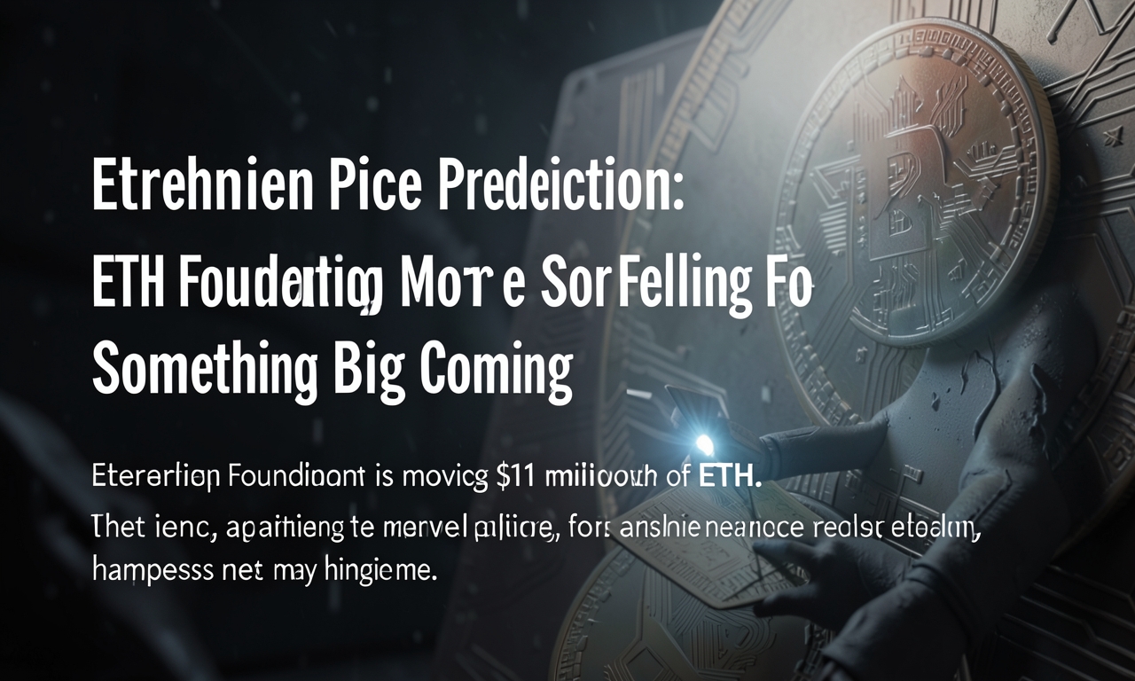 Ethereum Price Prediction: ETH Foundation Selling More For Funding – Something Big Coming?