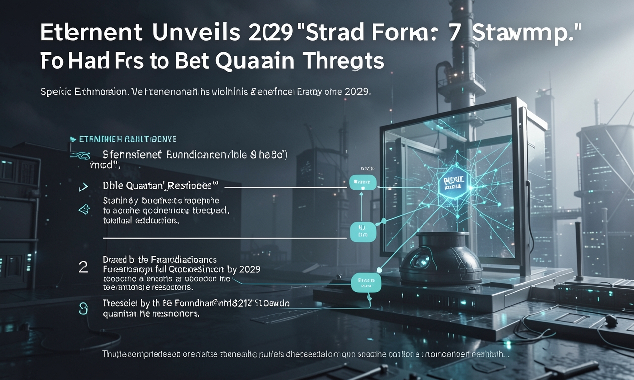 Ethereum Unveils 2029 ‘Strawmap’: 7 Hard Forks to Beat Quantum Threats