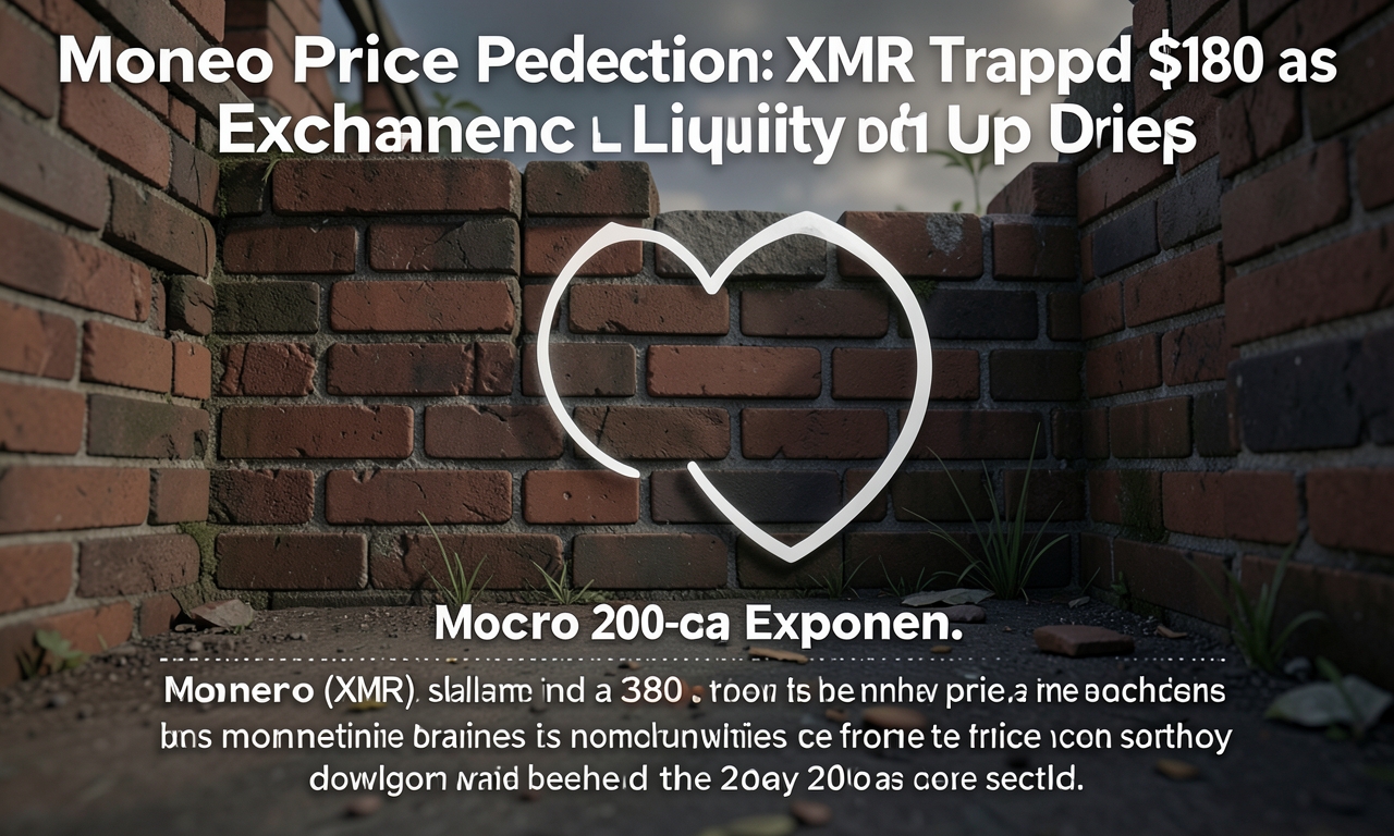 Monero Price Prediction: XMR Trapped Below $180 as Exchange Liquidity Dries Up