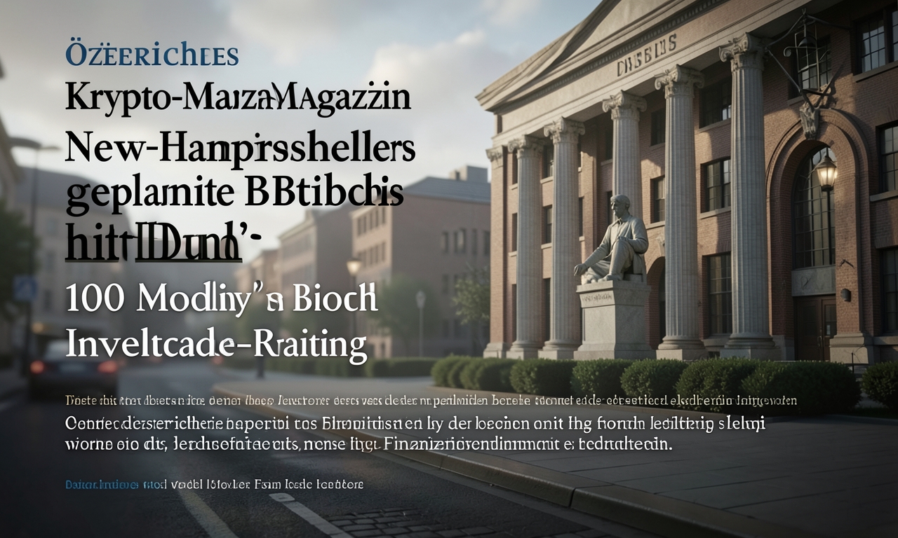 Österreichisches Krypto-Magazin berichtet über New-Hampshires geplante Bitcoin-Bond mit Moody’s-Investment-Grade-Rating