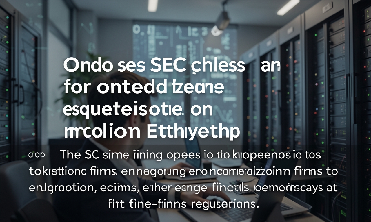 Ondo seeks SEC clearance for tokenized equities model on Ethereum