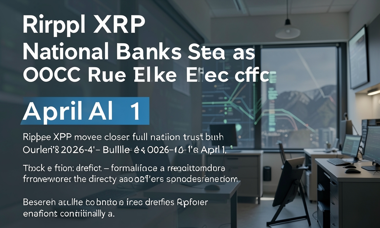 Ripple XRP Nears National Bank Status as OCC Rule Takes Effect April 1