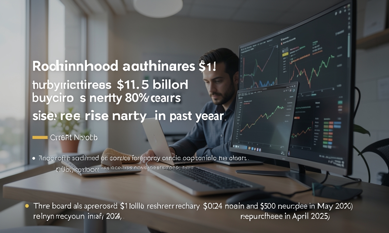 Robinhood authorizes $1.5 billion buyback as shares rise nearly 80% in past year