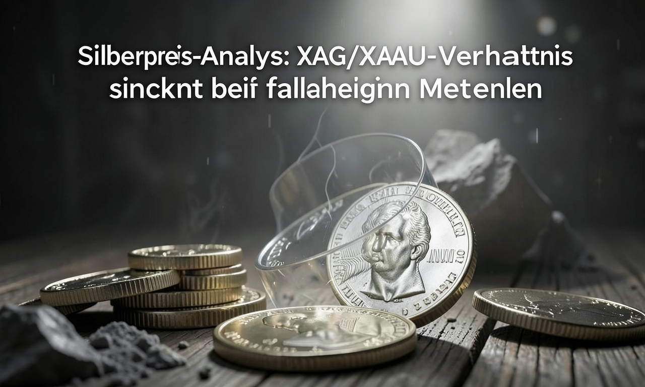 Silberpreis-Analyse: XAG/XAU-Verhaeltnis sinkt bei fallenden Metallen
