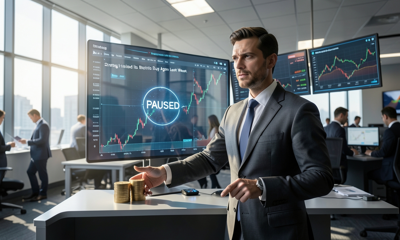 Strategy Halted Its Bitcoin Buys Again Last Week 