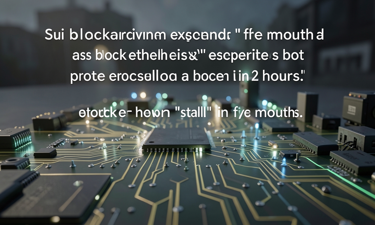 Sui blockchain experiences second ‘stall’ in five months