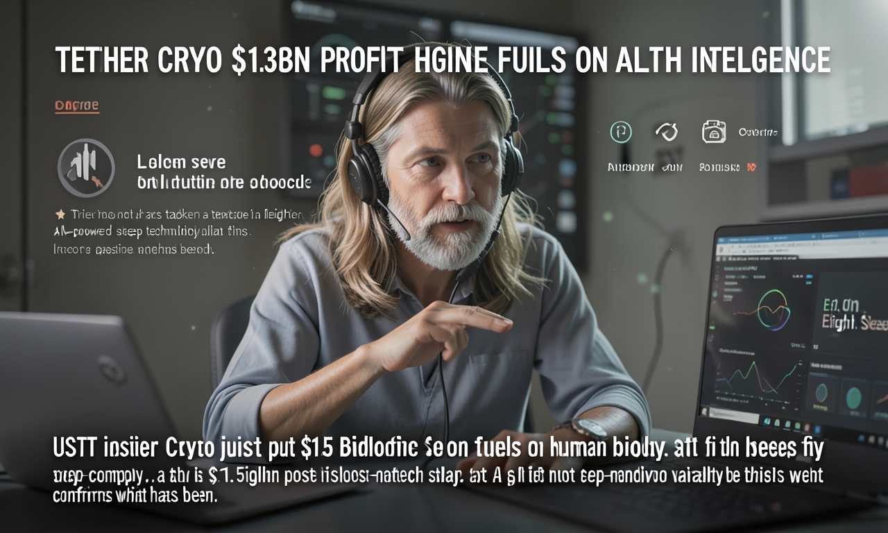 Tether Crypto $13Bn Profit Engine Fuels $1.5Bn Bet on Health Intelligence