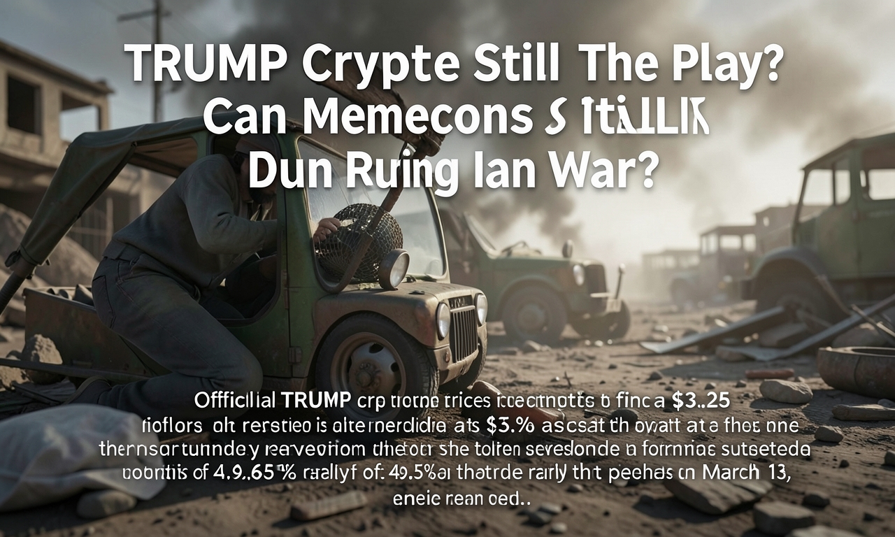 TRUMP Crypto Still The Play? Can Memecoins Still Run During Iran War?