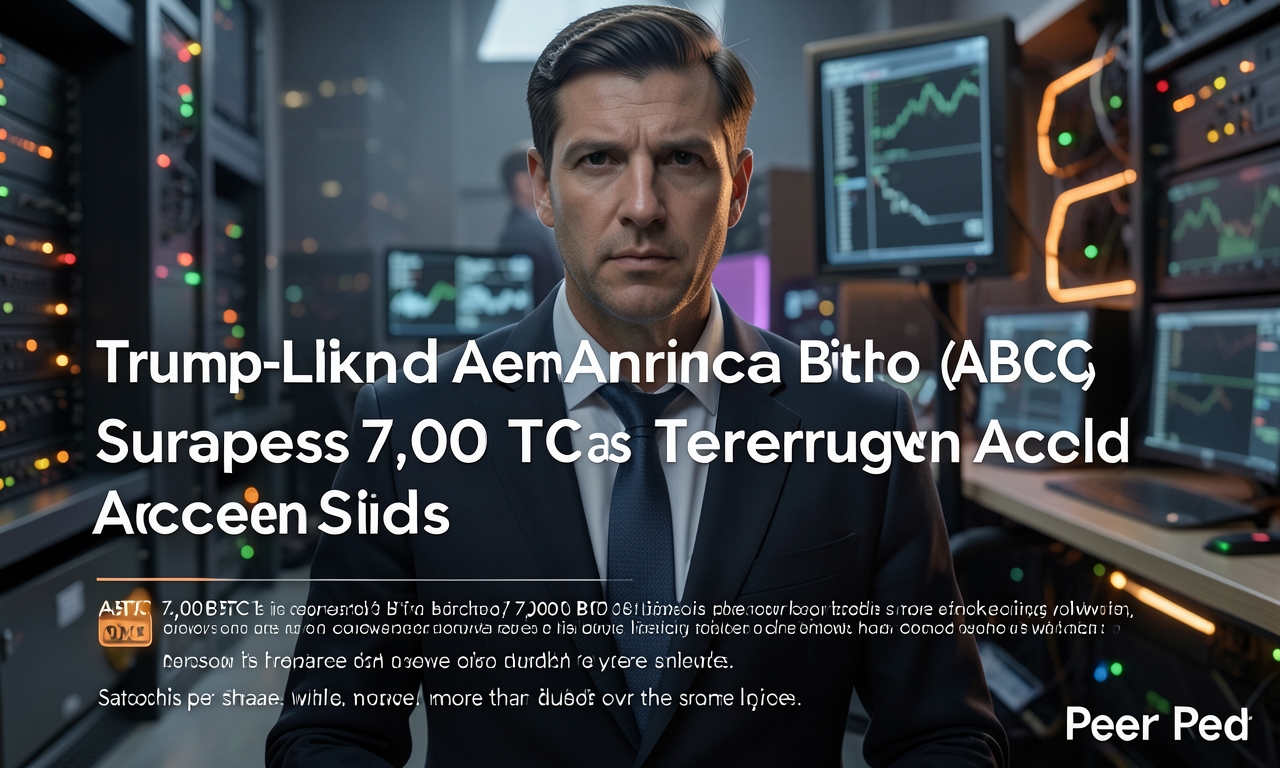 Trump-Linked American Bitcoin (ABTC) Surpasses 7,000 BTC as Treasury Growth Accelerates; Mining Peer Slides