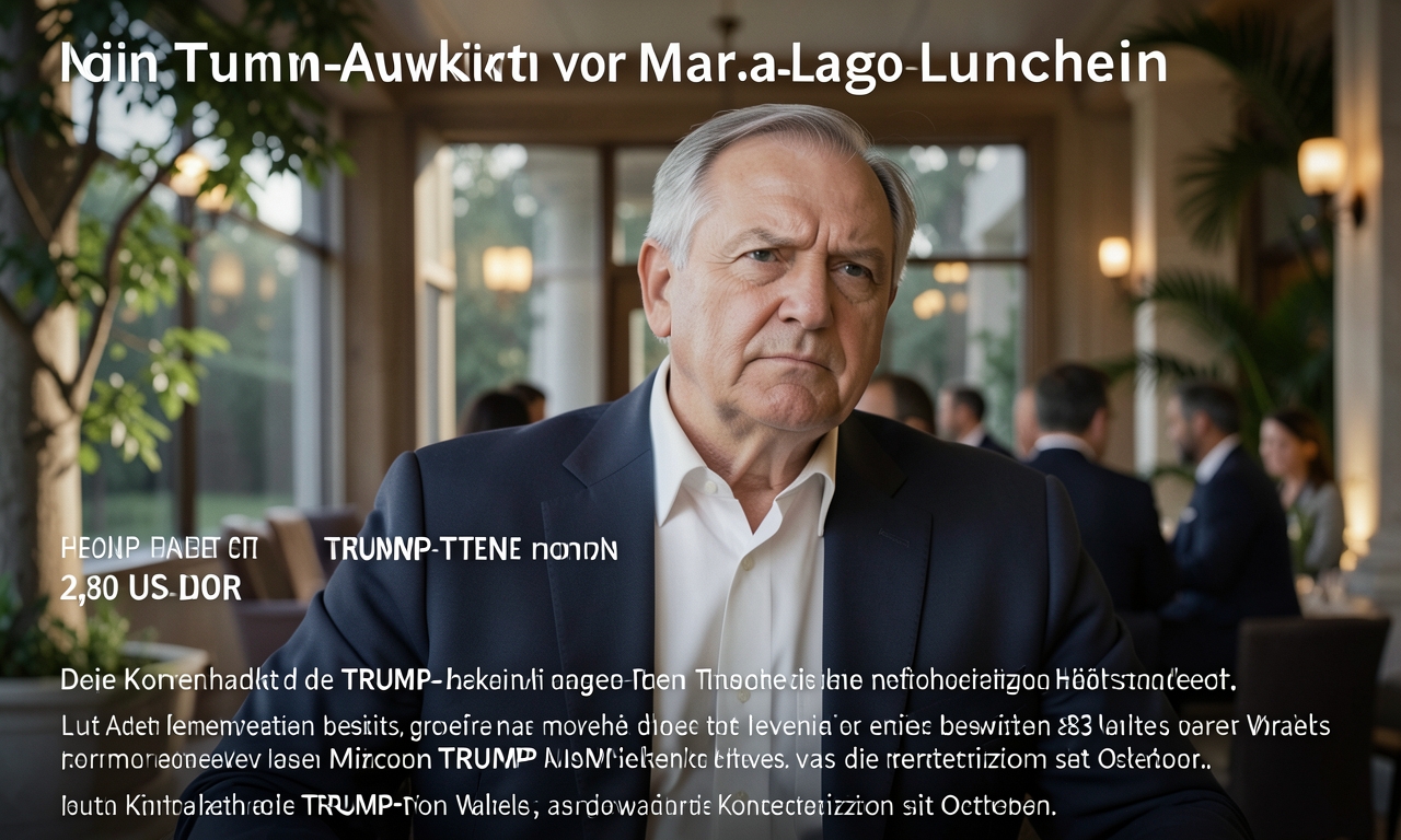 Trump-Token-Akkuwktion vor Mar-a-Lago-Luncheon: Hohe Konzentration und mögliche Auswirkungen