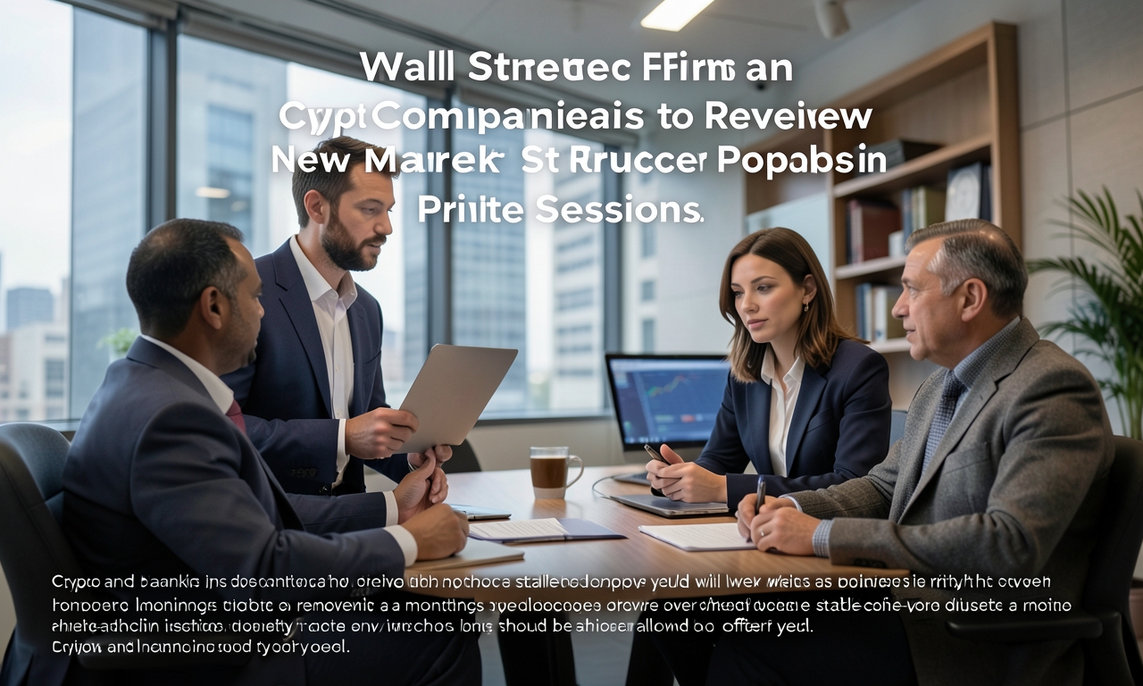 Wall Street Firms and Crypto Companies to Review New Market Structure Proposal in Private Sessions
