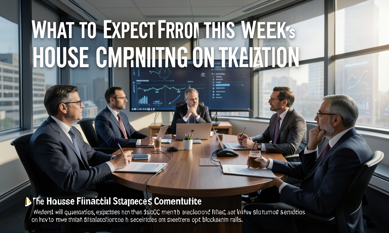 What to Expect From This Week’s House Committee Hearing on Tokenization