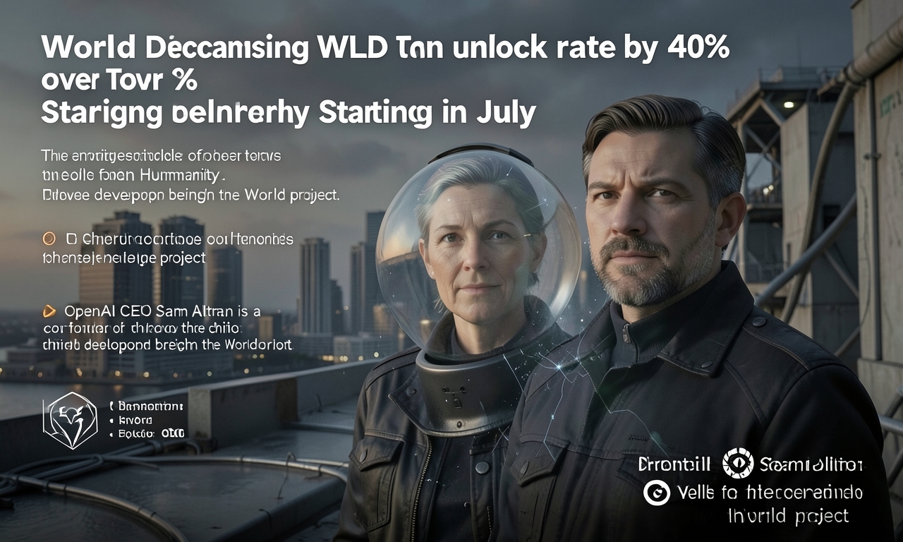 World decreasing WLD token unlock rate by over 40% starting in July