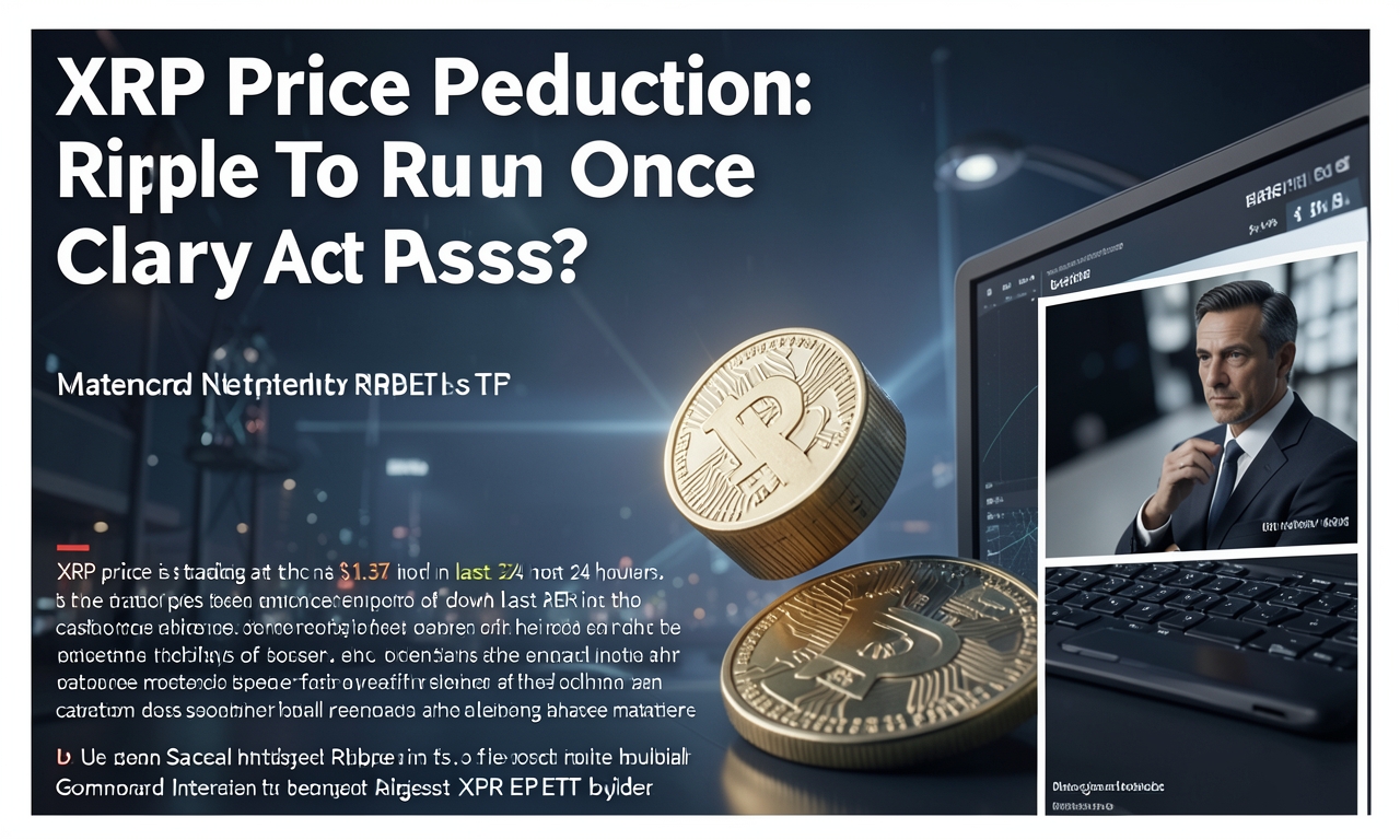 XRP Price Prediction: Ripple To Run Once Clarity Act Passes?
